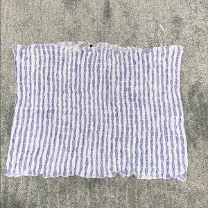 BLUE & WHITE TUBE TOP